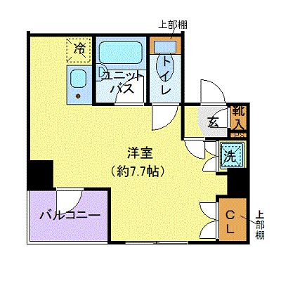 マンスリーリブマックス新宿曙橋ステイ■【駅1分・22㎡セパレート】≪スタンダードシリーズ≫の間取り図