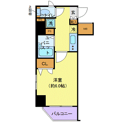 マンスリーリブマックス中央線御茶ノ水レジデンス●【浴室乾燥・洗浄便座・2口ガス】≪エクセレントシリーズ≫【G】の間取り図