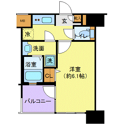 グッドステイ天王洲・品川シーサイド※『独立洗面・浴室乾燥・洗浄便座』【ベーシック】の間取り図