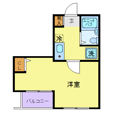グッドステイ明大前ステーションフロント▲『駅2分・浴室乾燥付』【ライト】の間取り図