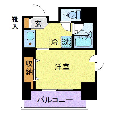 マンスリーリブマックス西新宿五丁目清水橋ステイ■【セパレート】≪スタンダードシリーズ≫の間取り図