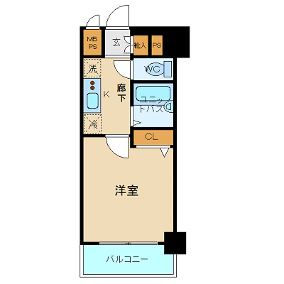 マンスリーリブマックス山手線巣鴨ステーションステイ■【NET対応】≪スタンダードシリーズ≫の間取り図