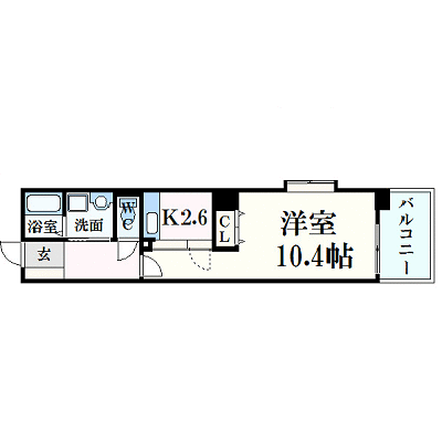 マンスリーリブマックス広島女学院前■【30平米・NET対応】≪スマートシリーズ≫の間取り図