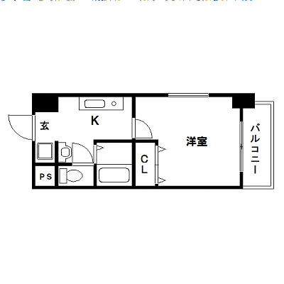 マンスリーリブマックス広島八丁堀ＥＡＳＴ□【30平米・洗浄機能付便座・浴室換気乾燥機・NET対応】≪スタンダードシリーズ≫の間取り図