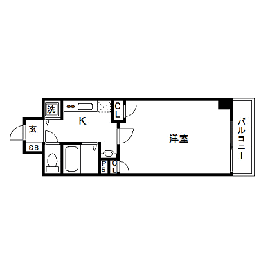 マンスリーリブマックス鶴舞駅前パルティール■【駅1分・NET対応・洗浄機能付き便座】≪スタンダードシリーズ≫の間取り図