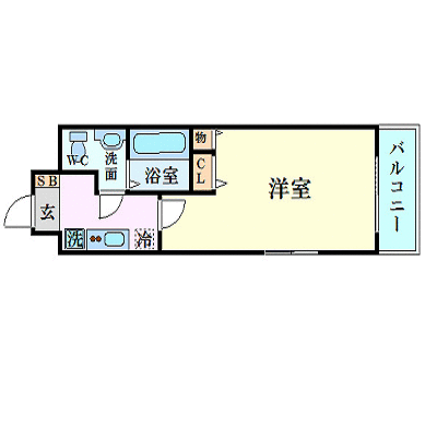 マンスリーリブマックス森ノ宮駅前レジデンス★【駅3分・NET対応】≪スタンダードシリーズ≫の間取り図