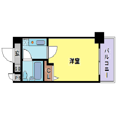 グッドステイ大阪・野田駅前★【ライト・駅1分】の間取り図