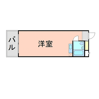 マンスリーリブマックス小倉駅前2※【駅5分・NET対応】≪スマートシリーズ≫の間取り図