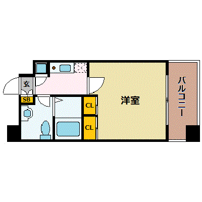 グッドステイ天神ステーションタワー●【ベーシック・NET対応】の間取り図