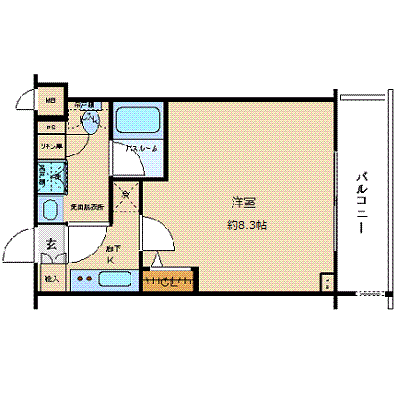 グッドステイ吉祥寺ズーム■『25平米・独立洗面・浴室乾燥』【ハイクラス】の間取り図