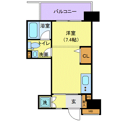 マンスリーリブマックス小田急線百合ヶ丘◎【独立洗面・浴室乾燥付】≪エクセレントシリーズ≫の間取り図