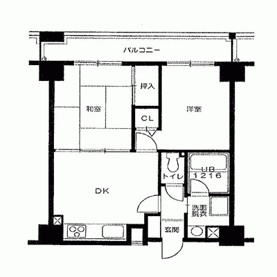 AP守口1【守口市駅徒歩3分！ファミリータイプ物件!!オートロック付★2ＤＫタイプ】の間取り図