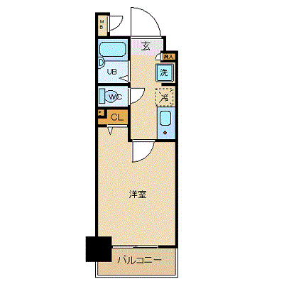 マンスリーリブマックス浅草駅前フェニックス■【浴室乾燥付】≪スタンダードシリーズ≫の間取り図