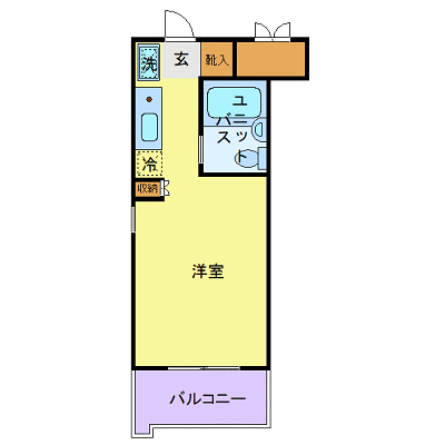 マンスリーリブマックス元住吉慶應大日吉キャンパス北■【UBタイプ】≪スマートシリーズ≫の間取り図
