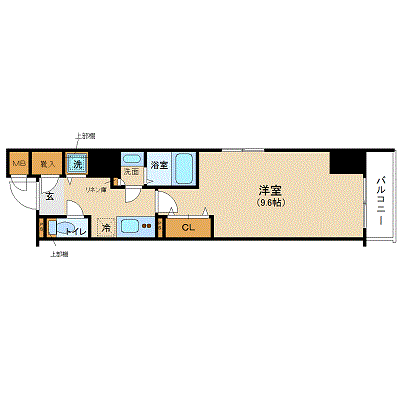 グッドステイ新横浜一丁目■《29平米》【ハイクラス・独立洗面】の間取り図