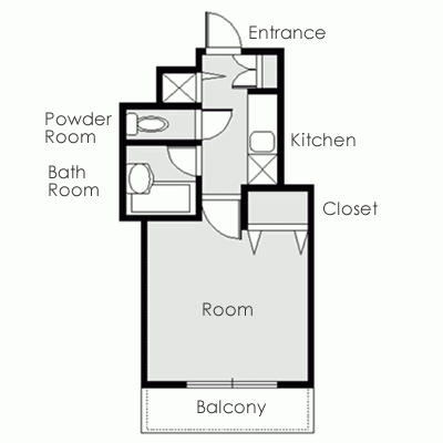 YGM月島の間取り図