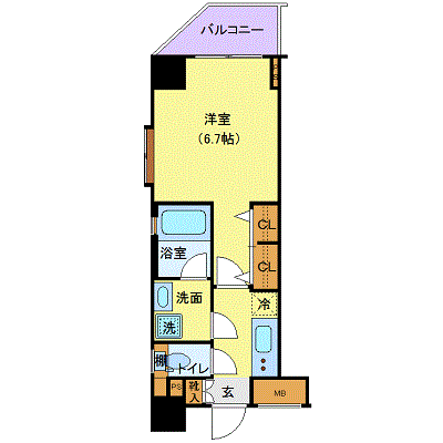 グッドステイ神田駅東□【ハイクラス】の間取り図