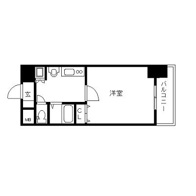 マンスリーリブマックス心斎橋タイミックス■【NET対応】≪スタンダードシリーズ≫の間取り図