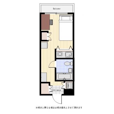 ユニオンマンスリー向ヶ丘遊園１　405　1R・シングル☆の間取り図