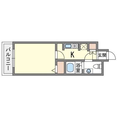 【ダブルベッド】フォレストイン福岡【温水便座】の間取り図