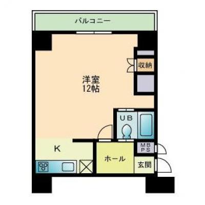 --室内12帖--　グランピア博多駅前　--ソファはソファベッドサイズ--の間取り図