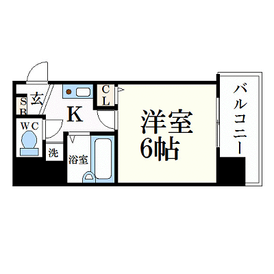 マンスリーリブマックス京都烏丸御池西■【NET対応】≪スタンダードシリーズ≫の間取り図