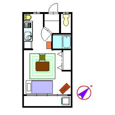 メゾン米が浜の間取り図
