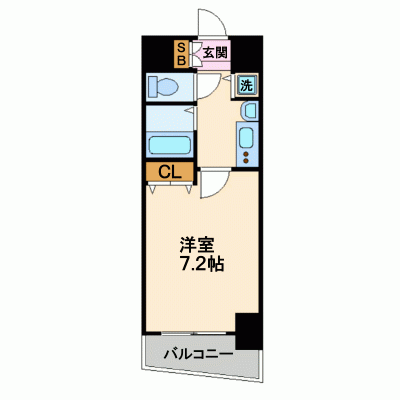 グッドステイ中之島公園レジデンス■【ベーシック・駅５分・NET対応】の間取り図