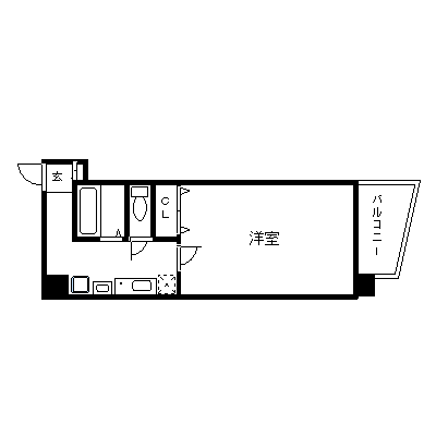 マンスリーリブマックス阿波座駅前■【NET対応・洗浄機能付便座】≪スタンダードシリーズ≫の間取り図