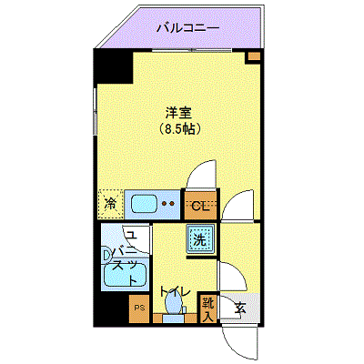 マンスリーリブマックス錦糸町クレイシア◎【浴室乾燥付】≪スタンダードシリーズ≫の間取り図