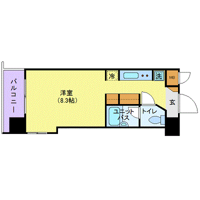 マンスリーリブマックス門前仲町コスモ■【リノベーション・25㎡】≪スタンダードシリーズ≫の間取り図