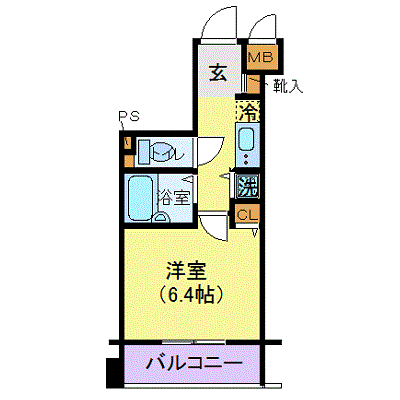 マンスリーリブマックス茅場町駅前リバーサイド■【NET対応・浴室乾燥付】≪スタンダードシリーズ≫の間取り図