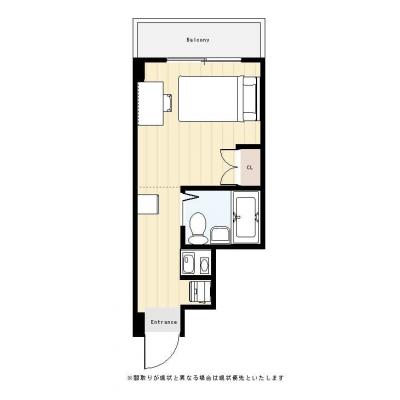 ●2026年5月4日から入居可●ユニオンマンスリー横浜吉野町１　303　1R・シングル☆駅チカ＆横浜まで電車7分！室内洗濯機完備の間取り図