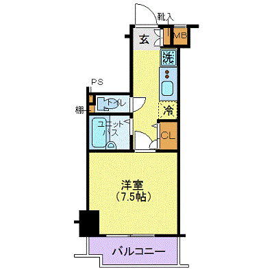 グッドステイ洗足・環七通り■【ベーシック】の間取り図