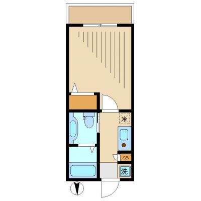 レジデンス・ド・レィーヌ【Ｗｉ-Ｆｉ無制限・外国人可】＜寝具・キッチン用品代込＞の間取り図