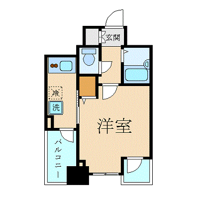 グッドステイ東日本橋駅前■『1K・19平米・駅1分・セパレート・浴室乾燥・洗浄便座』【ベーシック】の間取り図