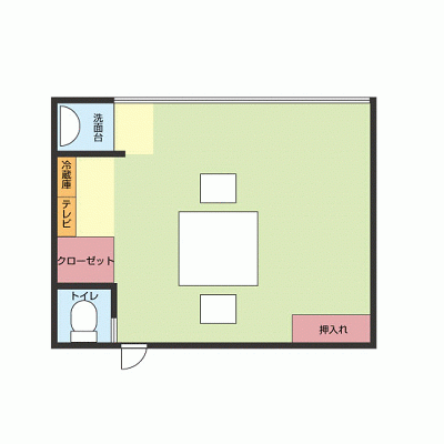 グッドステイ天城湯ヶ島【和室タイプ】≪リゾートシリーズ≫【D】の間取り図