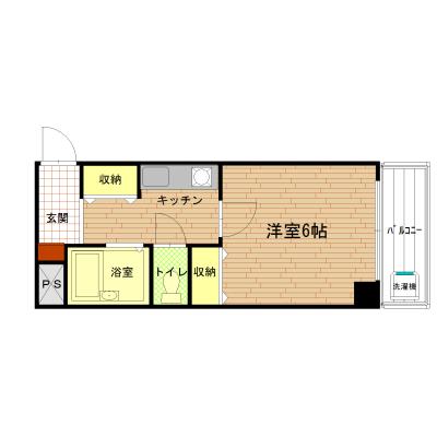 ワールドマンスリー布施（Ｌ）☆バス・トイレ別のセパレートで快適＆交通アクセス抜群で便利♪の間取り図