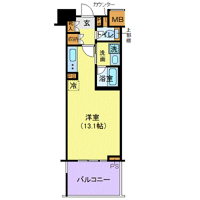 グッドステイ新横浜アリーナフロント■『1R・33平米』【ベーシック】の間取り図