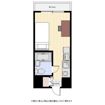 ユニオンマンスリー高田馬場２　1105　1R・シングル☆の間取り図