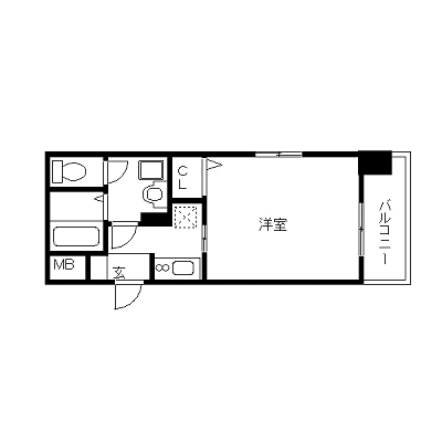 マンスリーリブマックス中之島リバーサイド■【NET対応・浴室乾燥機・独立洗面台・洗浄機能付き便座】≪エクセレントシリーズ≫の間取り図