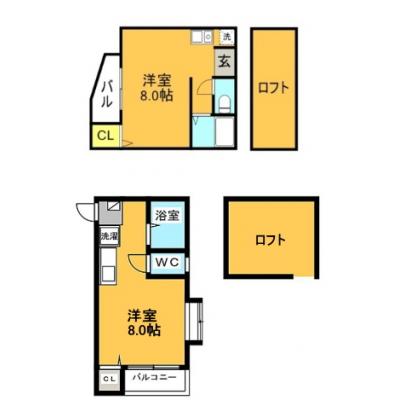 ヴィレッジ千の間取り図