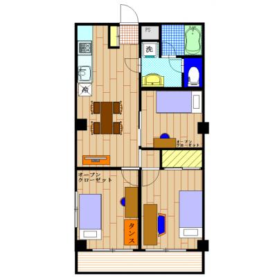 ✨եѤ3LDK✨ۤ²͵👨‍👩‍👧‍👦ߥΥץ饶401漼󥰥٥å3🛏️ǥդ̵WIFIžؾ🚲δּ