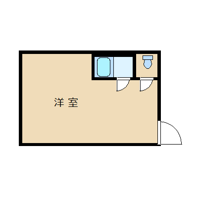 ≪ホテルタイプ≫マンスリーリブマックス東京羽村駅前『ペット可』【デラックスシングルルーム】の間取り図