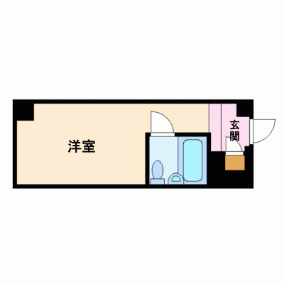 グッドステイ横浜関内『ホテルタイプ』≪ツインルーム≫の間取り図