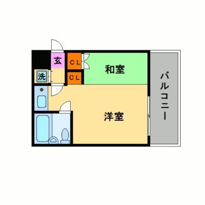 ≪ホテルタイプ≫グッドステイ京都駅前セントラル■『禁煙・和洋室・ツインルーム』【Wi-Fi無料♪シモンズベッド・駅5分・空気清浄機・５０型ＴＶ】の間取り図