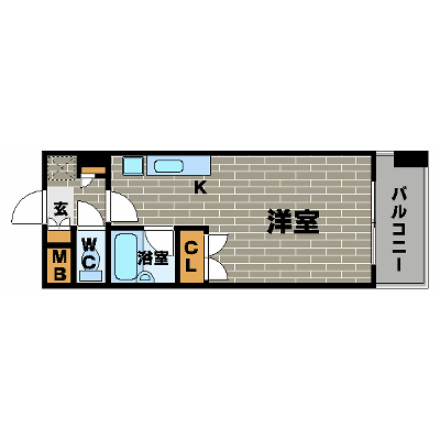 グッドステイ南新宿代々木二丁目ラグジュアリー■『セパレート』【ベーシック】の間取り図