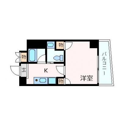 OneLife阿波座EAST【★南港方面へのアクセス良好!!】の間取り図