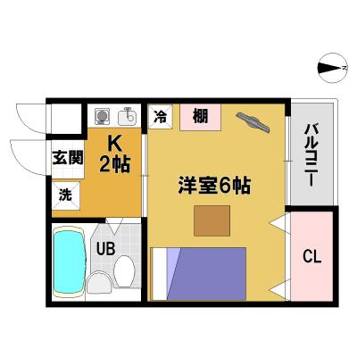 トータスマンスリー豊島園☆練馬駅徒歩6分！オートロック！Wi-Fi無料！の間取り図