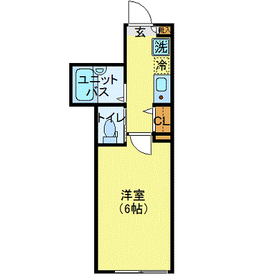 グッドステイ小田急線・経堂NORTHステイ■『浴室乾燥付』【ベーシック】の間取り図